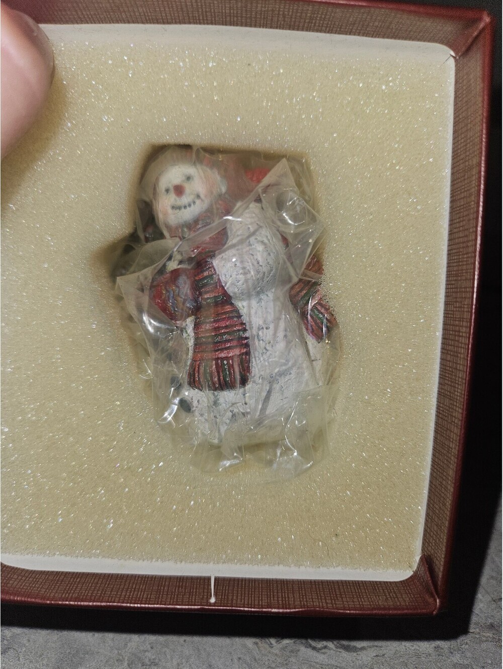 Vintahe snowman ornament